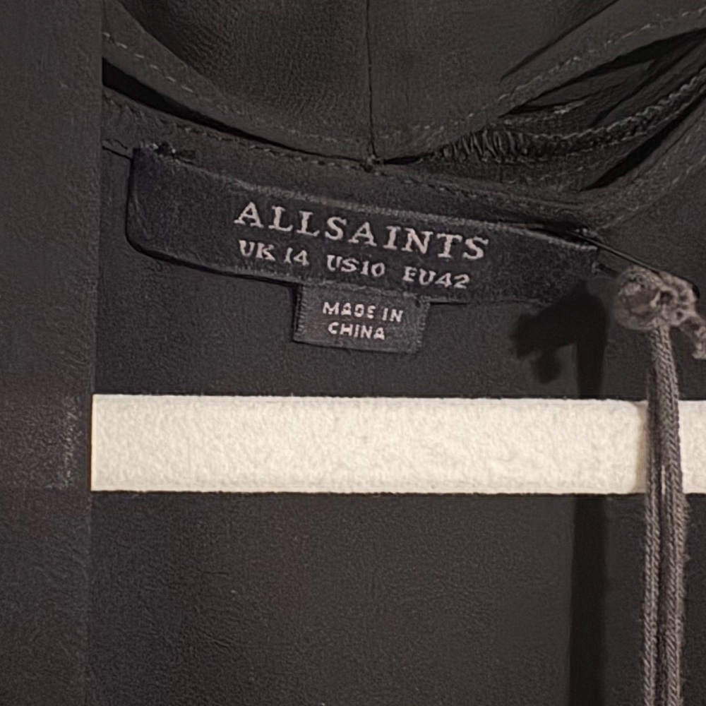 All Saints Black Mini Dress - Picture 7 of 7